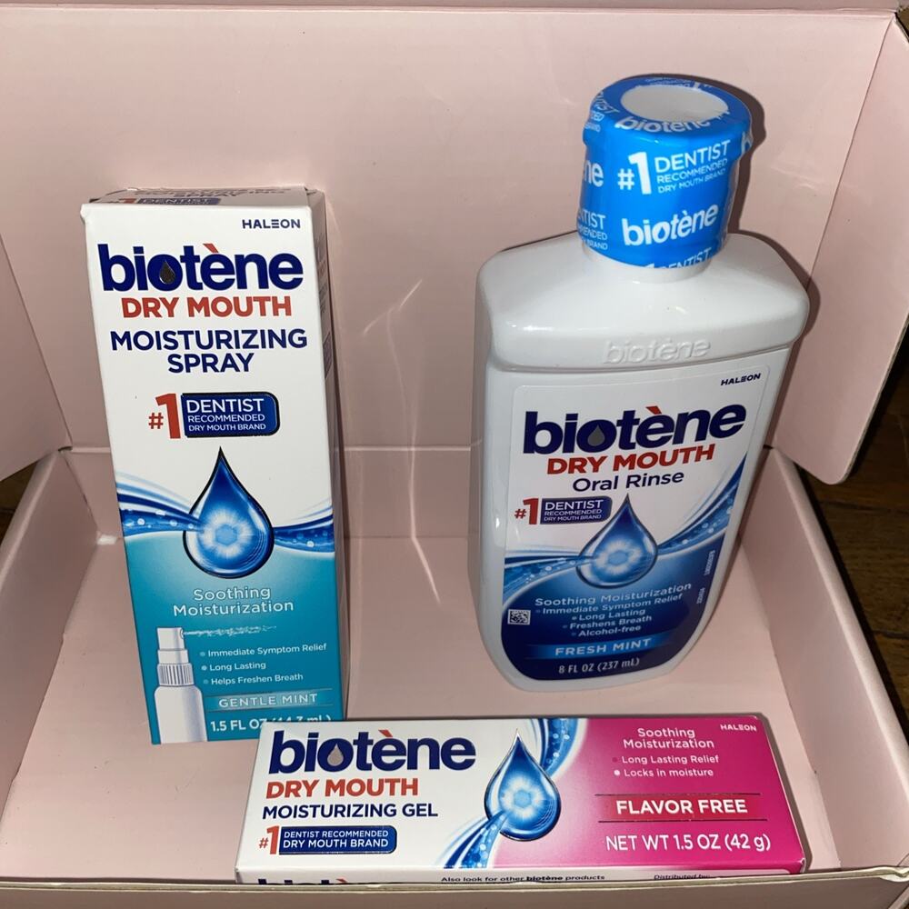 Biotene Dry Mouth Oral Rinse, Moisturizing Spray, Moisturizing Gel Combo